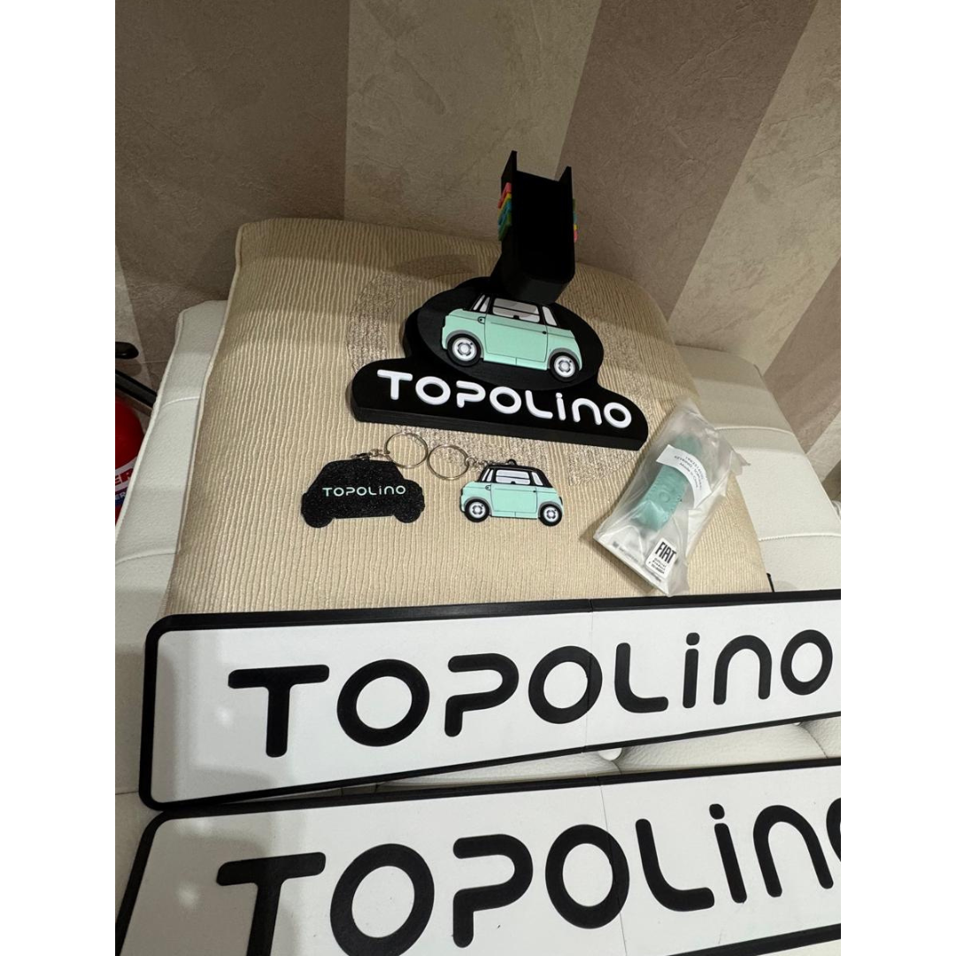 Appoggio Chiave Fiat Topolino - Portachiavi da Tavolo