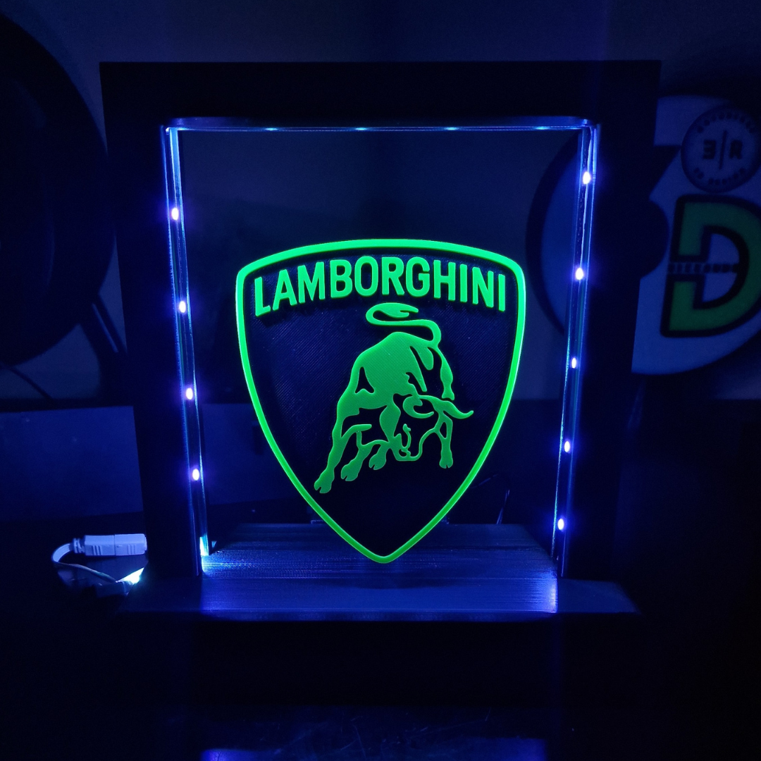 Lampada LED con Logo Lamborghini