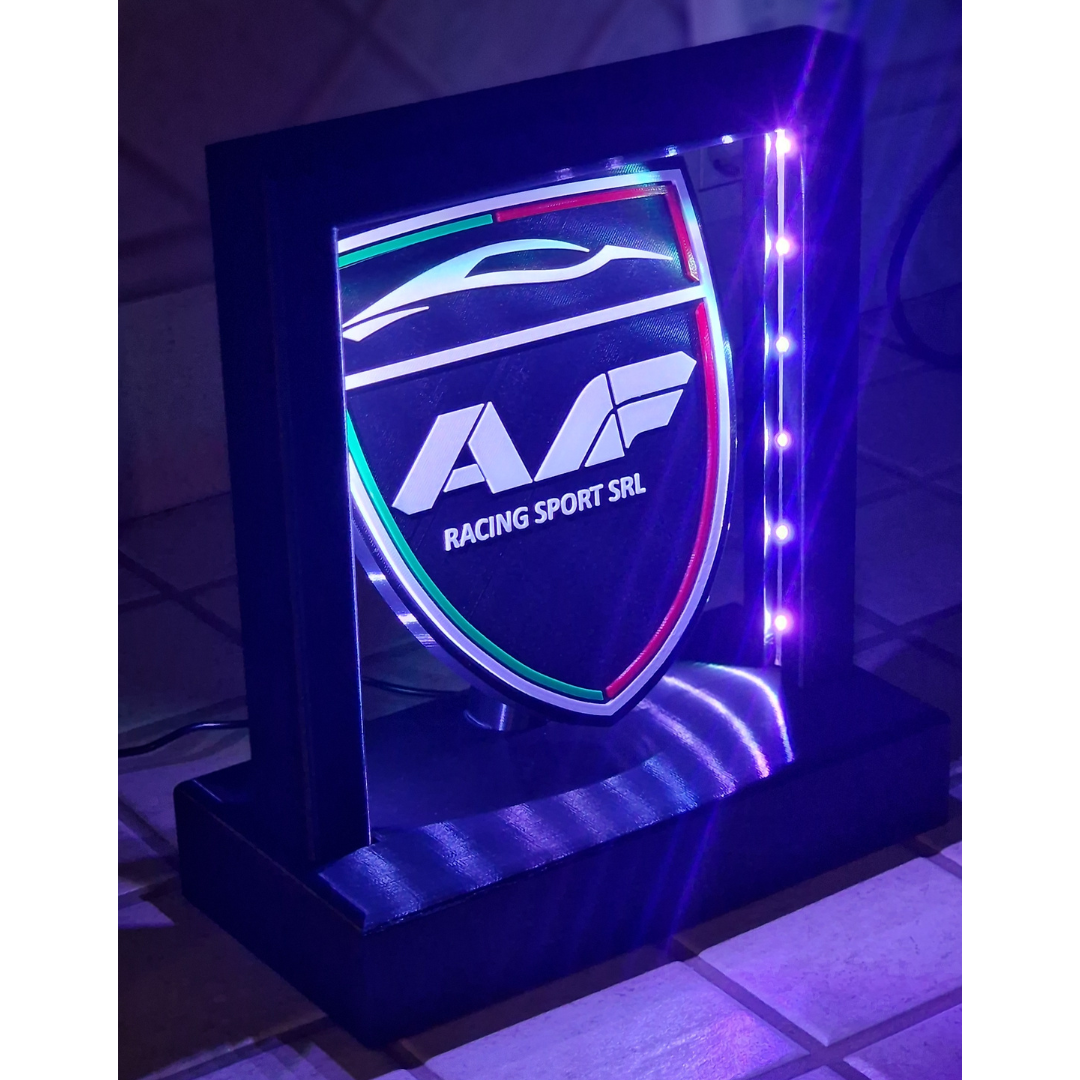 Lampada LED (GRANDE) con Logo Personalizzato - AF Racing Sport