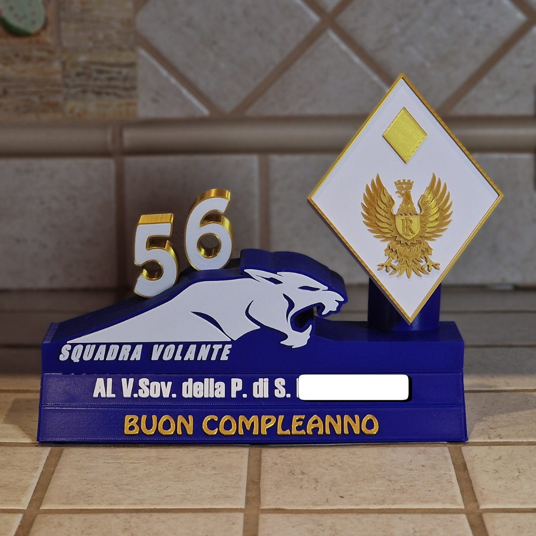 Idea Regalo Personalizzata Per un Poliziotto - Squadra Volante Polizia