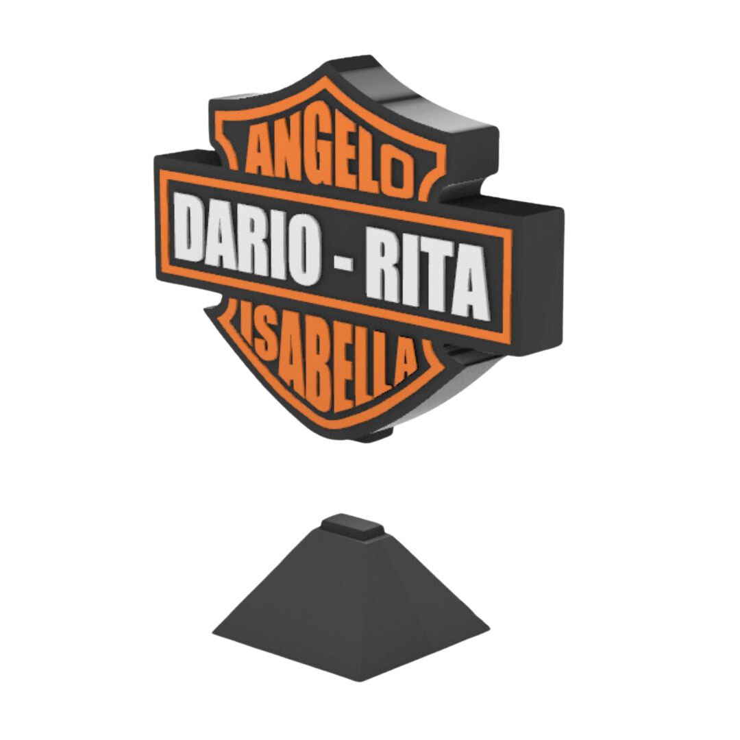 Logo Harley Davidson 3D Personalizzato