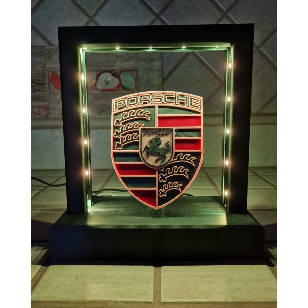 Lampada LED con Logo Porsche