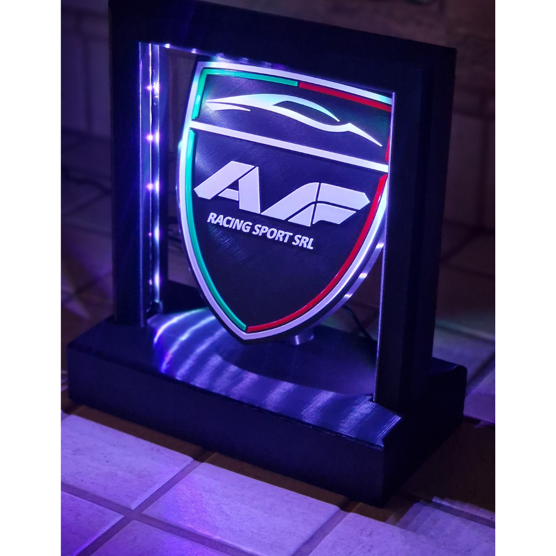 Lampada LED (GRANDE) con Logo Personalizzato - AF Racing Sport