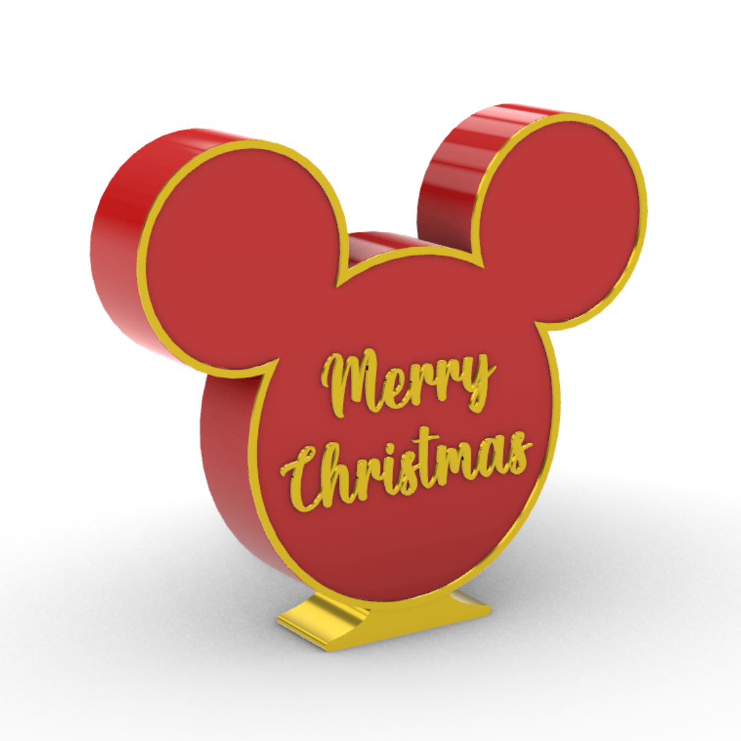 Topolino Natale Merry Christmas - Mickey's Christmas - Quadro e Soprammibile