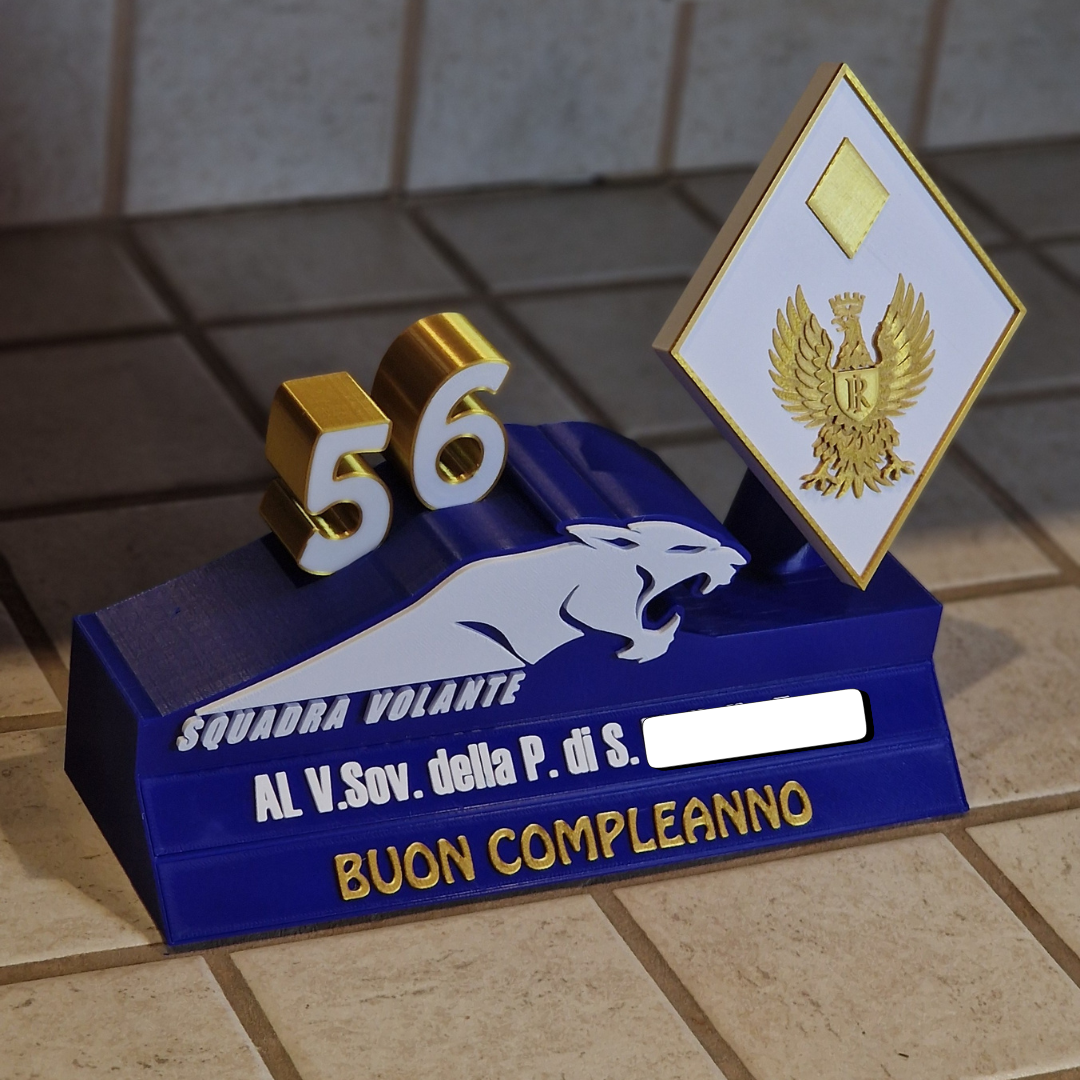 Idea Regalo Personalizzata Per un Poliziotto - Squadra Volante Polizia