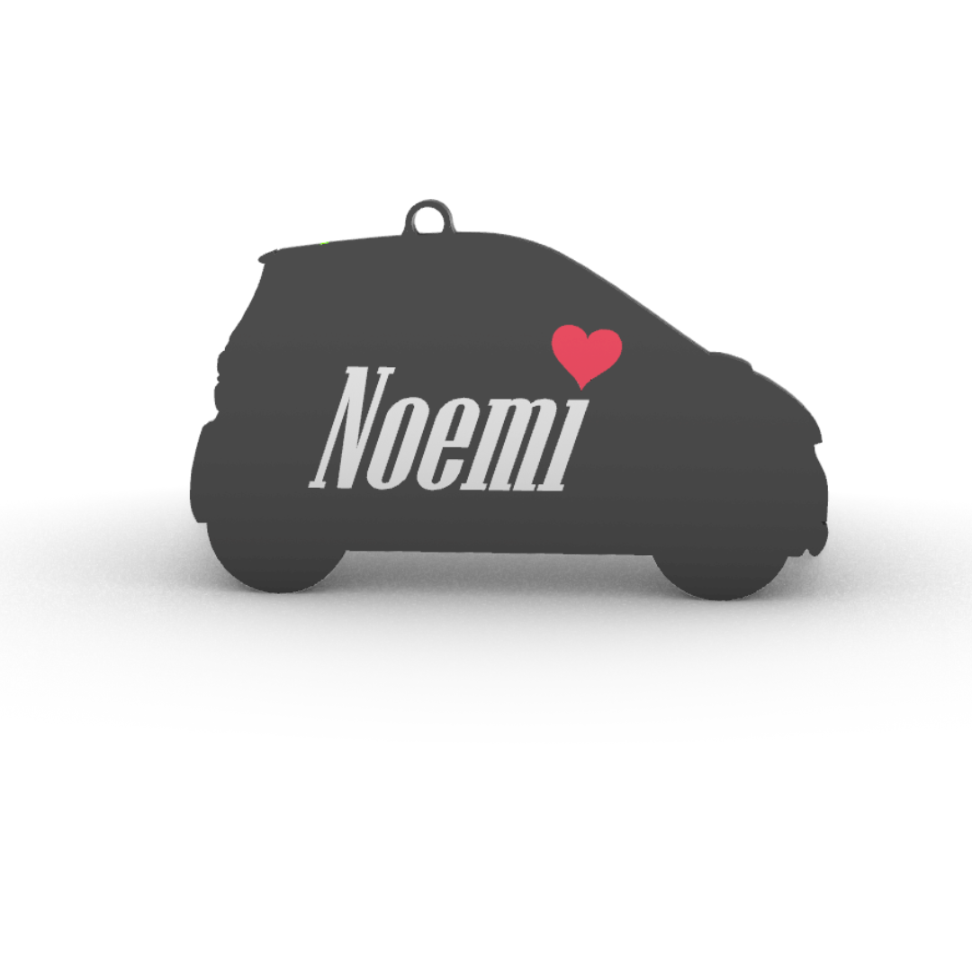 Portachiavi Smart Fortwo Personalizzabile