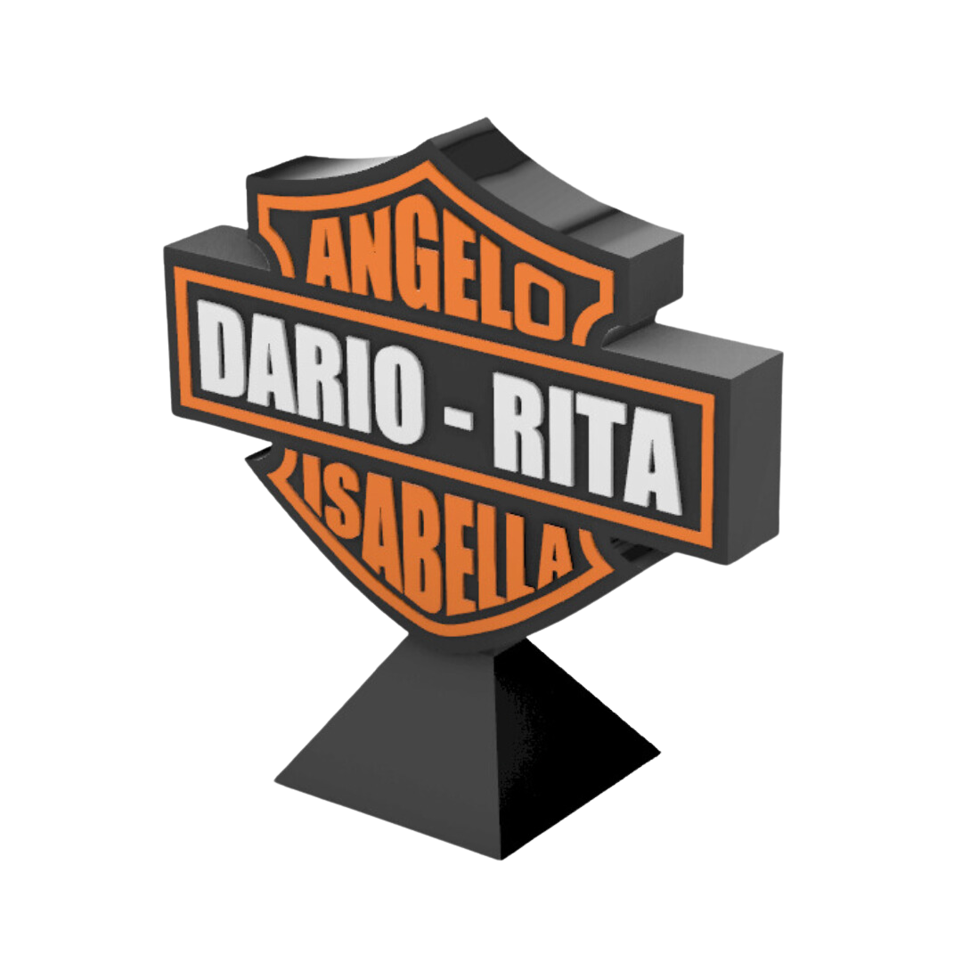 Logo Harley Davidson 3D Personalizzato