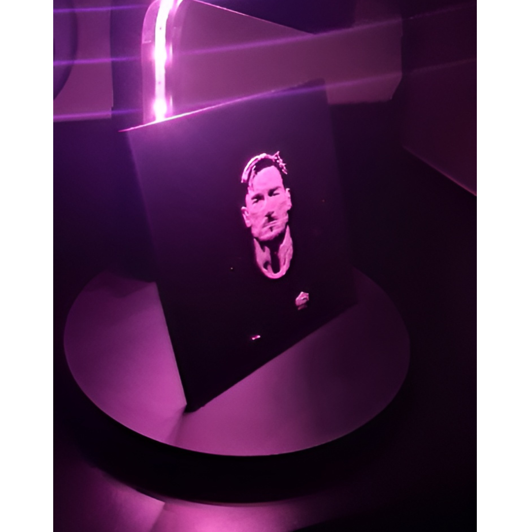 Lampada con Foto a Rilievo Totti