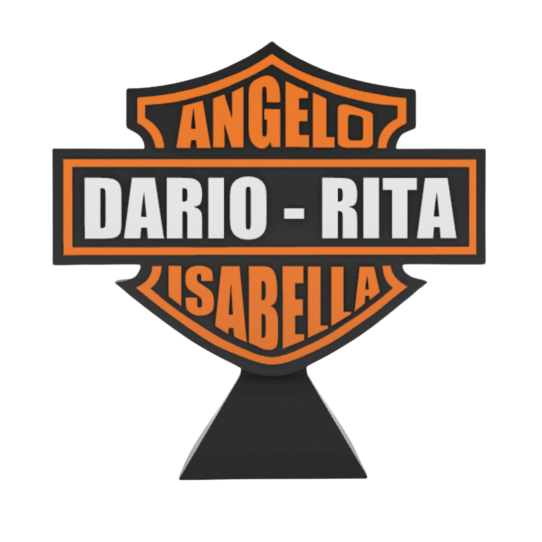 Logo Harley Davidson 3D Personalizzato