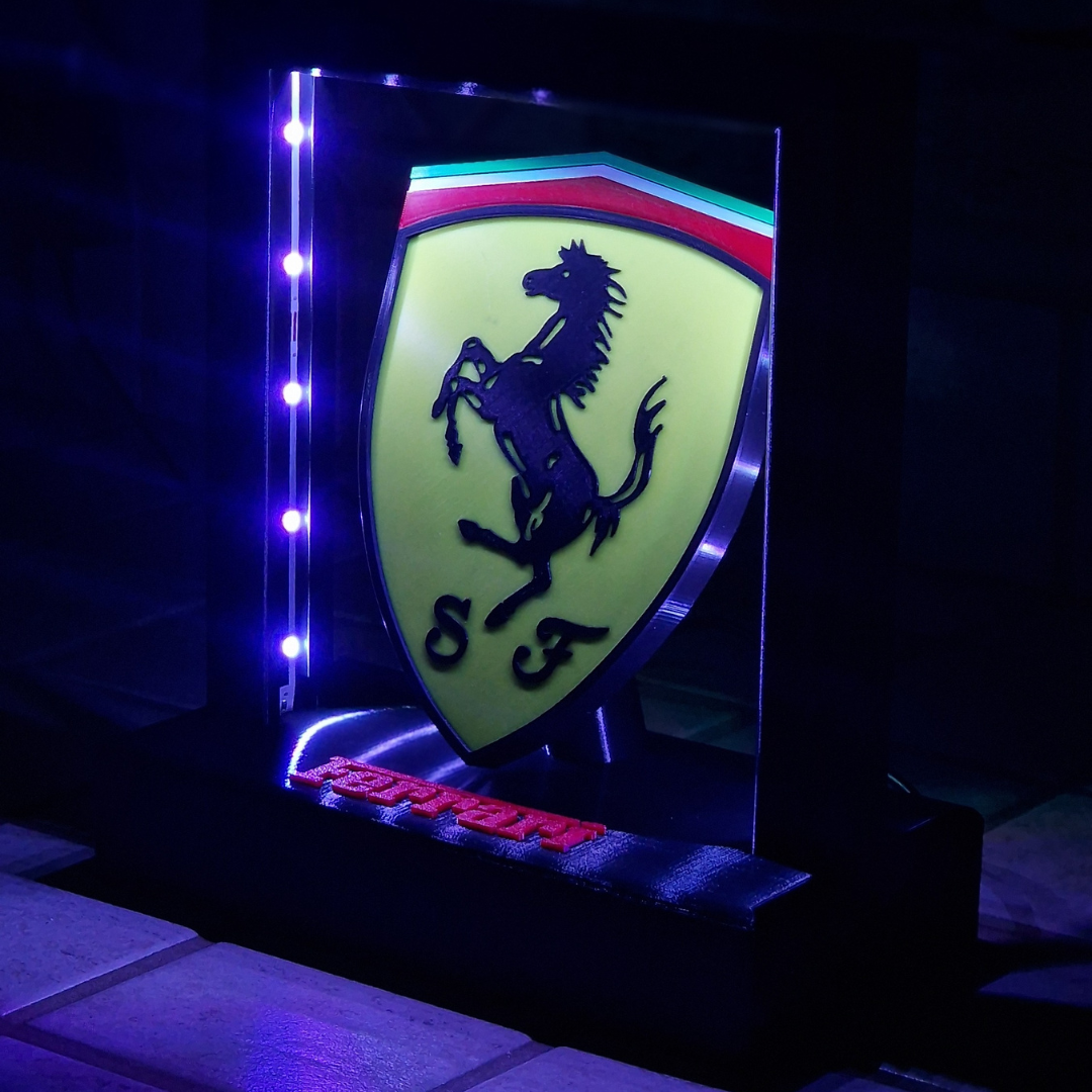 Lampada LED con Logo Ferrari