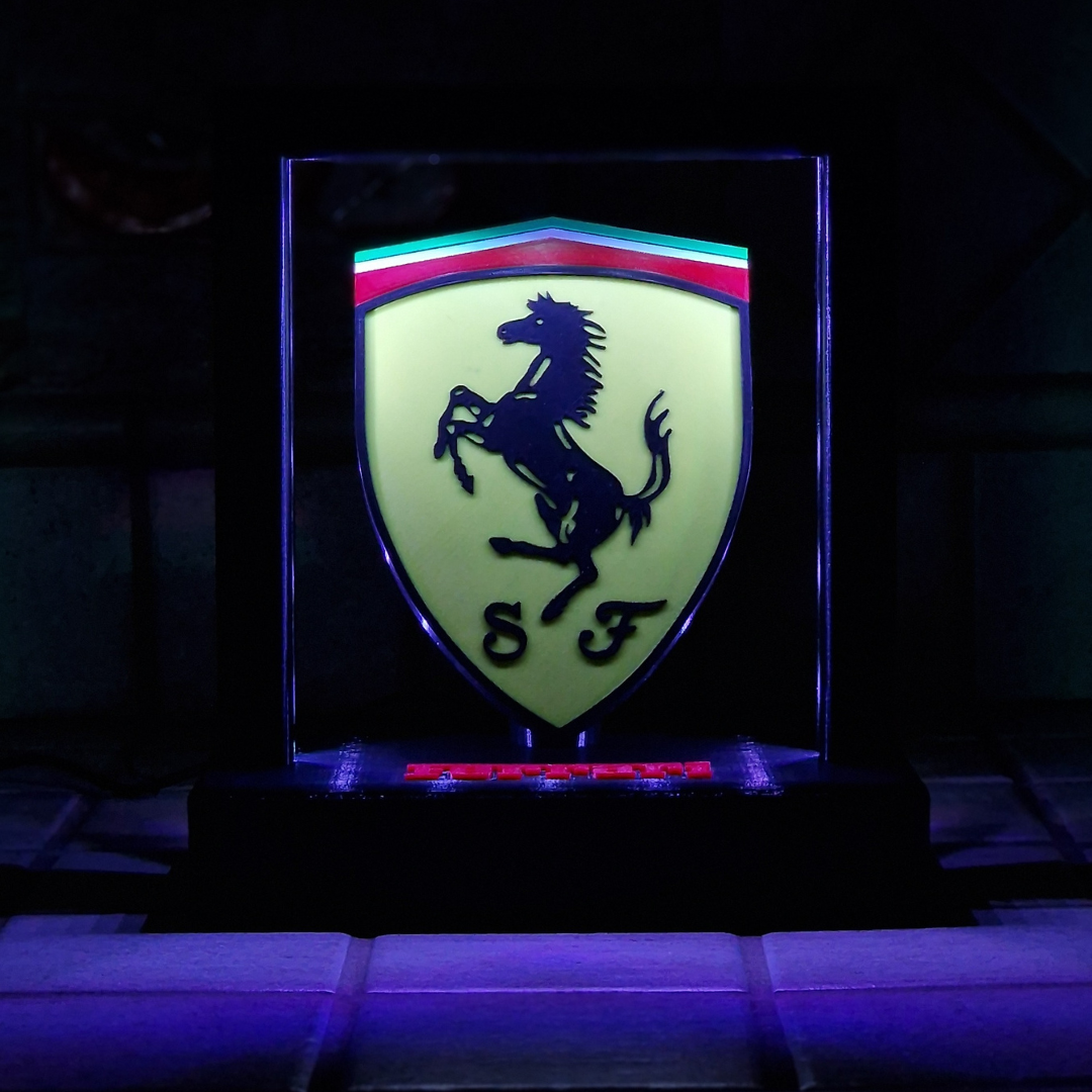 Lampada LED con Logo Ferrari