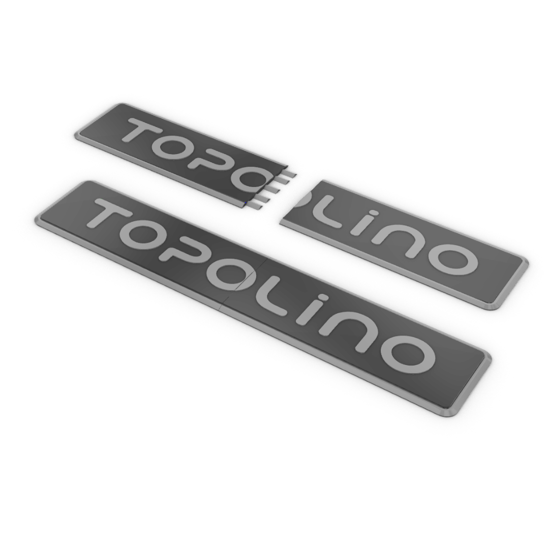 Battitacco 40 cm FIAT Topolino - Con Bordo Colorato