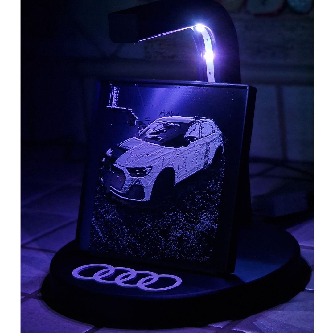 Lampada LED con Foto a Rilievo