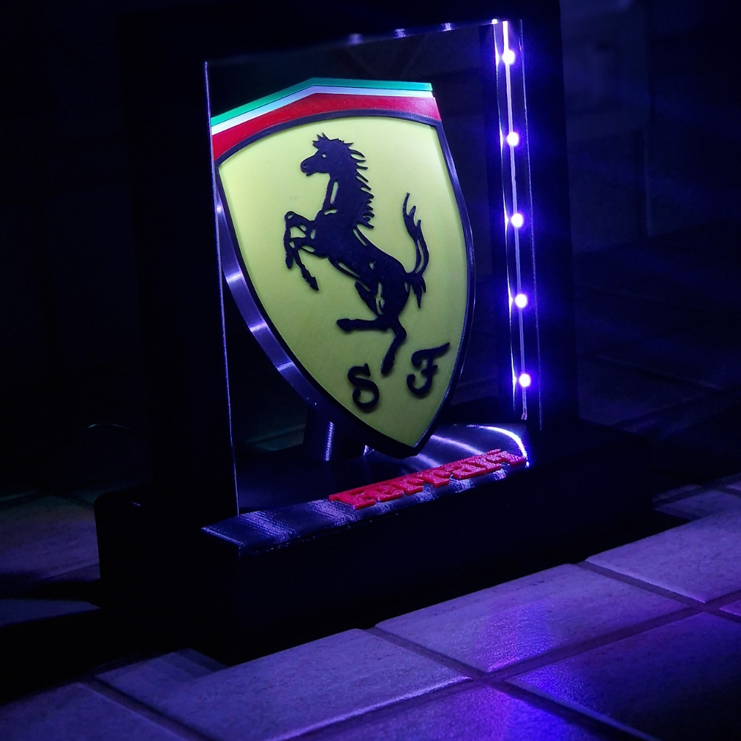 Lampada LED con Logo Ferrari