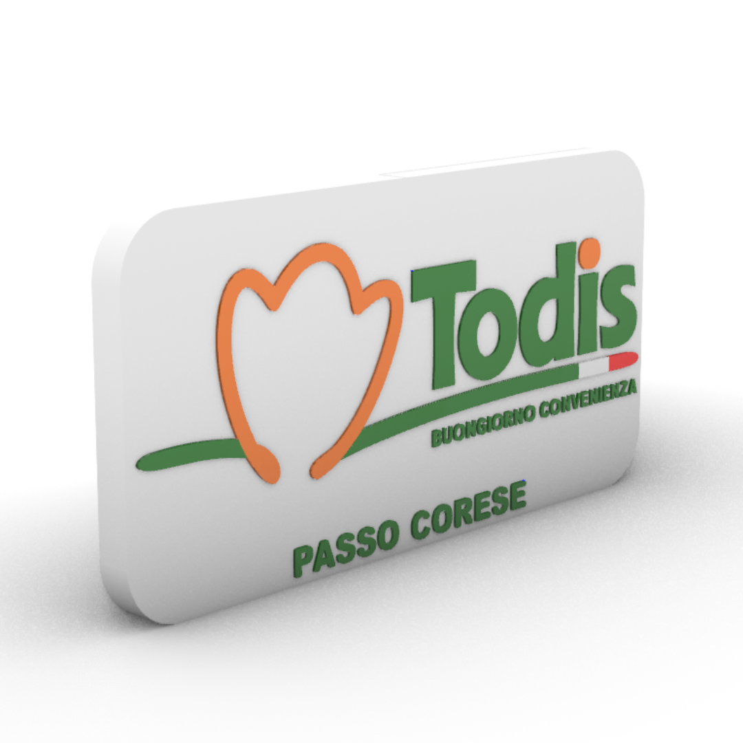 LOGO GIGANTE TODIS PERSONALIZZATO