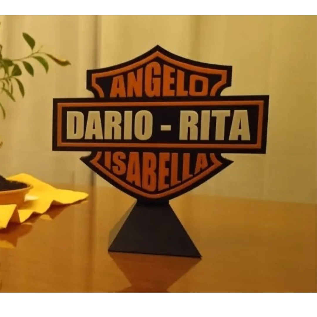 Logo Harley Davidson 3D Personalizzato
