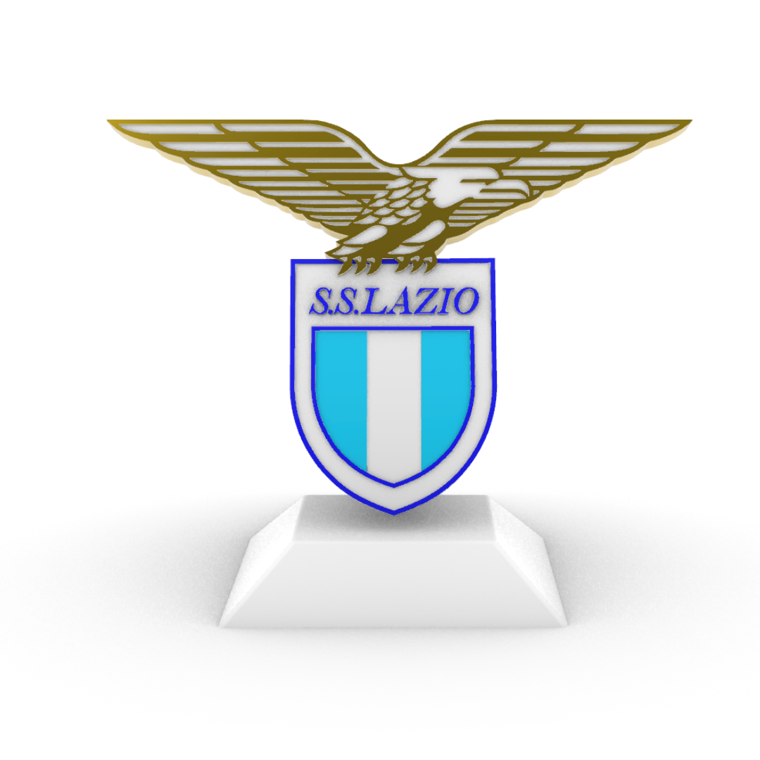 Scudetto S.S. Lazio su Piedistallo - Personalizzabile