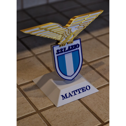 Scudetto S.S. Lazio su Piedistallo - Personalizzabile