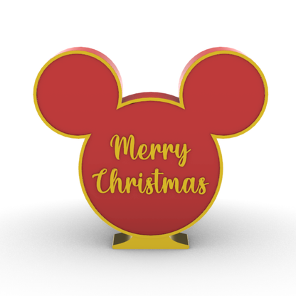 Topolino Natale Merry Christmas - Mickey's Christmas - Quadro e Soprammibile
