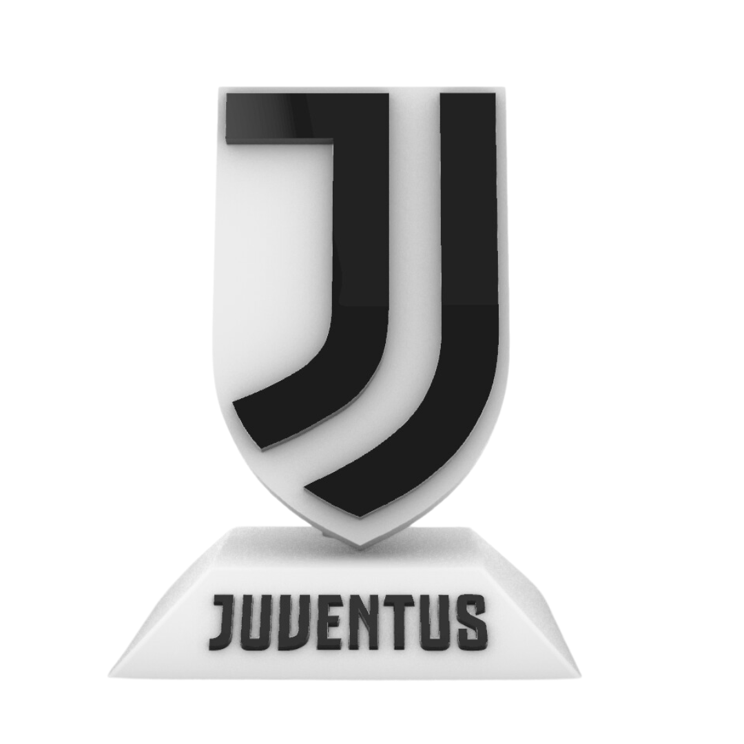 Scudetto Squadra del Cuore su Piedistallo - Juventus