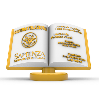 Idea Regalo Laurea - Libro Personalizzato su Piedistallo