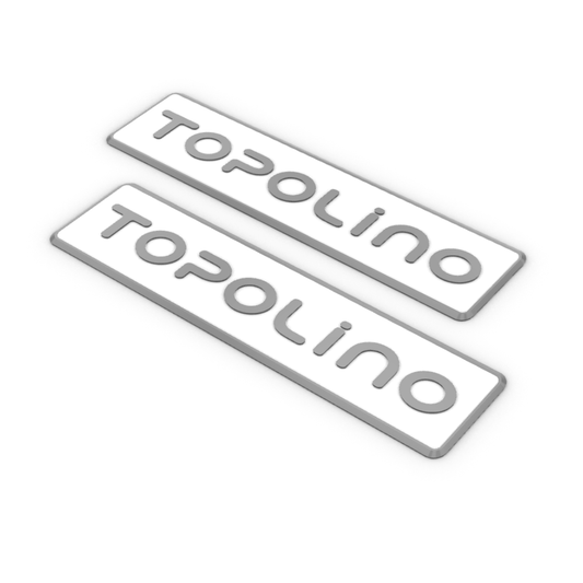 Battitacco 30 cm FIAT Topolino - Con Bordo Colorato