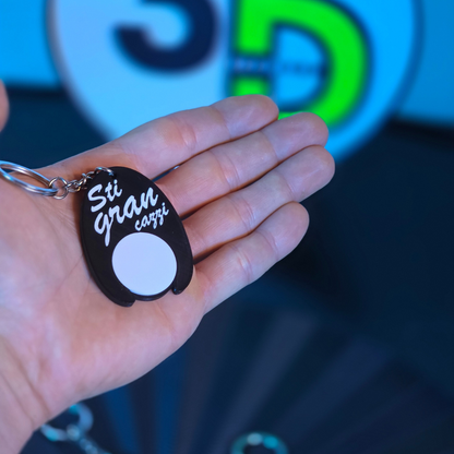 Portachiavi Sti Cazzi con Gettone Carrello