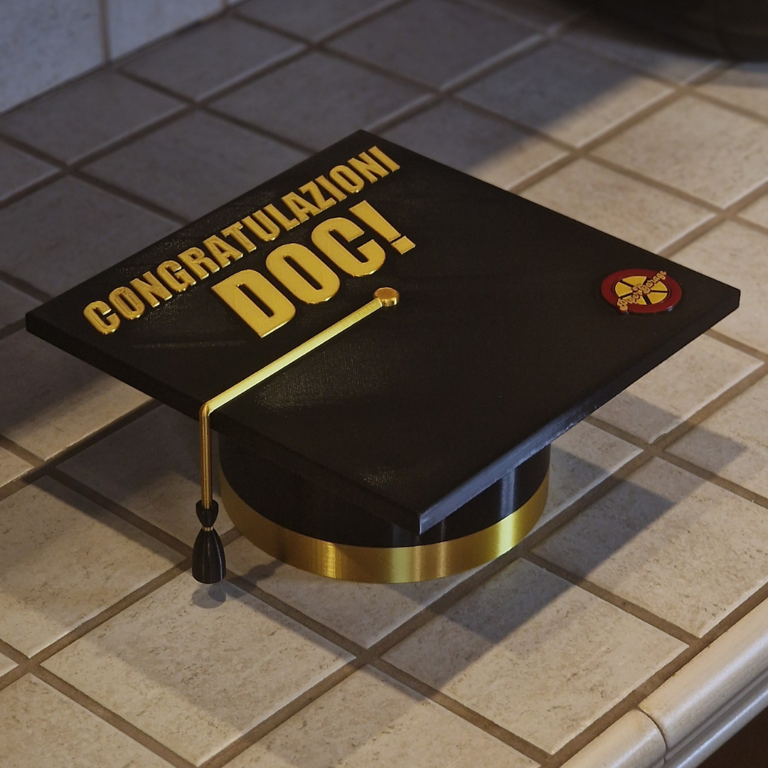 Cappello Accademico Laurea Personalizzabile in 3D