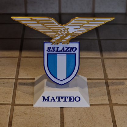 Scudetto S.S. Lazio su Piedistallo - Personalizzabile
