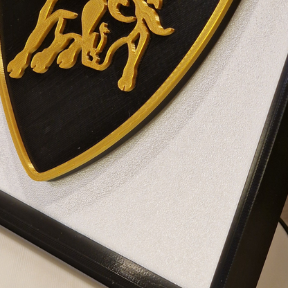 Quadro Lamborghini Huracan con Sfondo Texture e Piedistallo Removibile