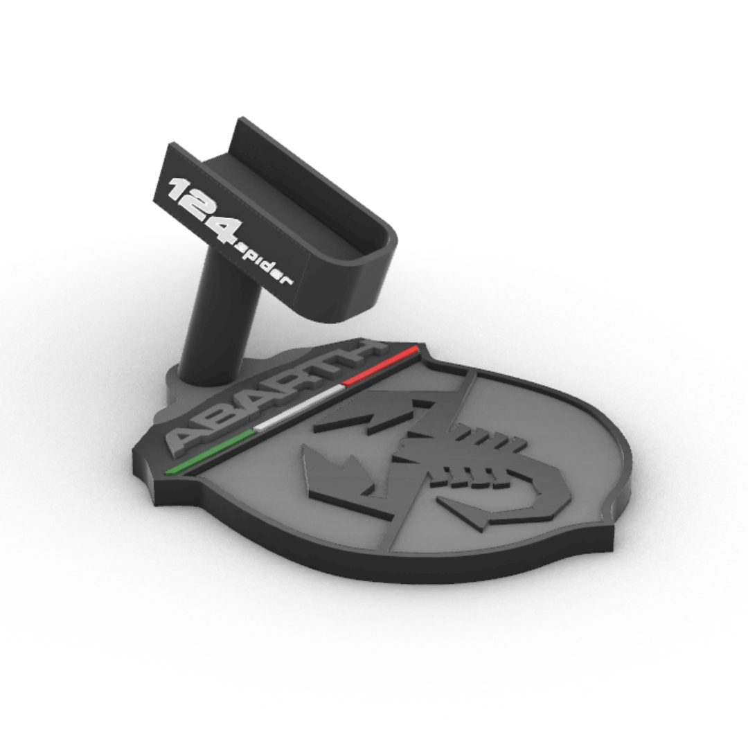 Appoggio Chiave Abarth 124 Spider  - Portachiavi da Tavolo