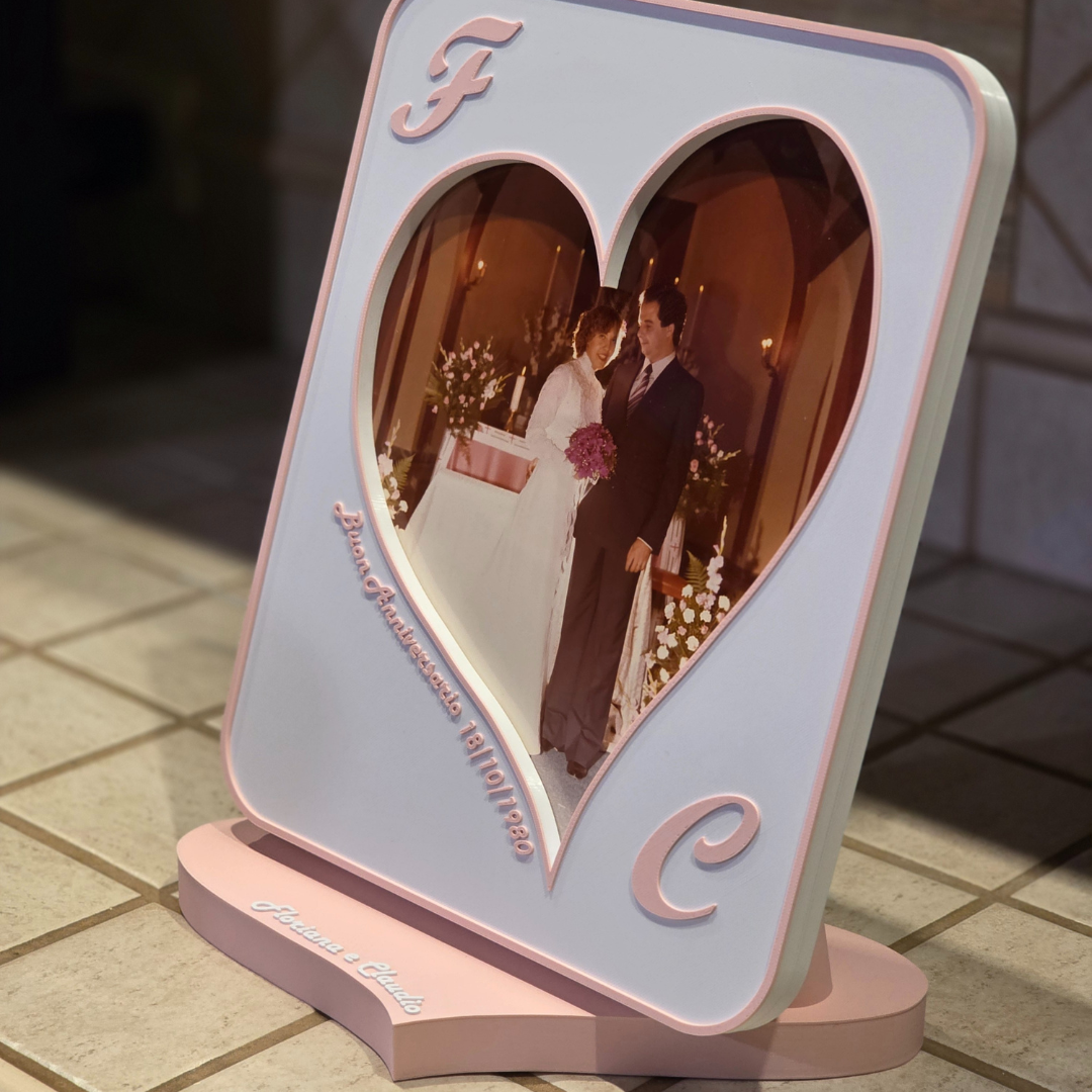 Portafoto su Misura in 3D Personalizzato - Foto 20 cm x 25 cm