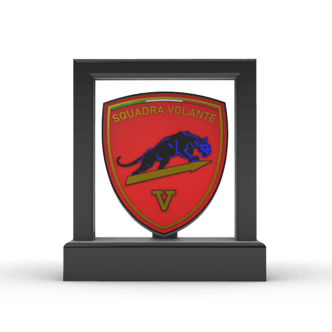 Lampada LED con Logo Squadra Volante Polizia - Turno V