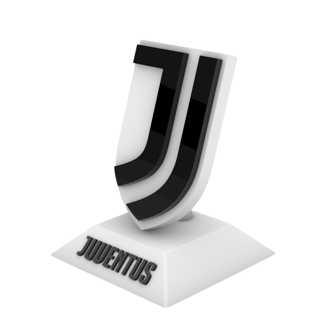Scudetto Squadra del Cuore su Piedistallo - Juventus
