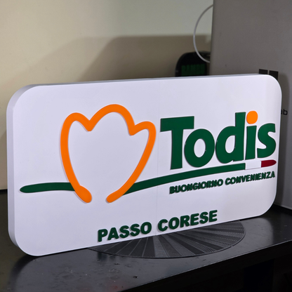 LOGO GIGANTE TODIS PERSONALIZZATO