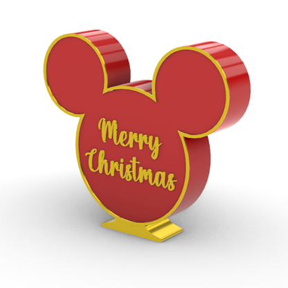 Topolino Natale Merry Christmas - Mickey's Christmas - Quadro e Soprammibile