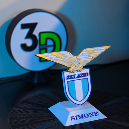 Scudetto S.S. Lazio su Piedistallo - Personalizzabile