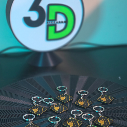 Portachiavi Personalizzato con Logo 3D