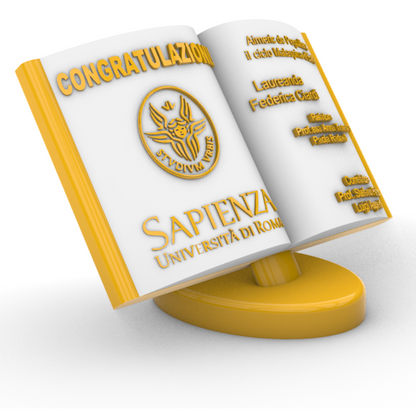 Idea Regalo Laurea - Libro Personalizzato su Piedistallo
