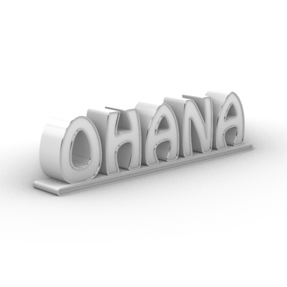 Scritta OHANA Sprammobile Personalizzabile