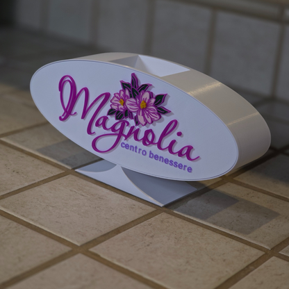 Porta Biglietti da Visita Personalizzato - Centro Benessere Magnolia