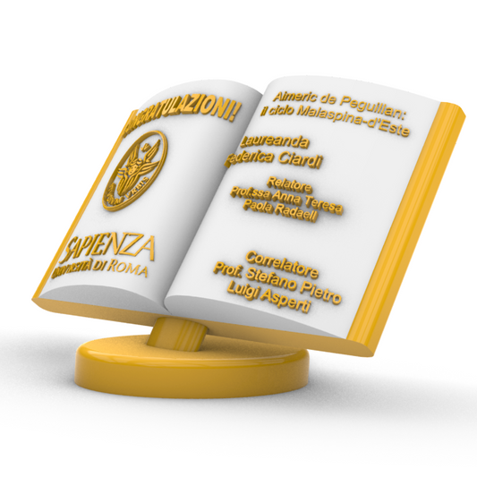 Idea Regalo Laurea - Libro Personalizzato su Piedistallo