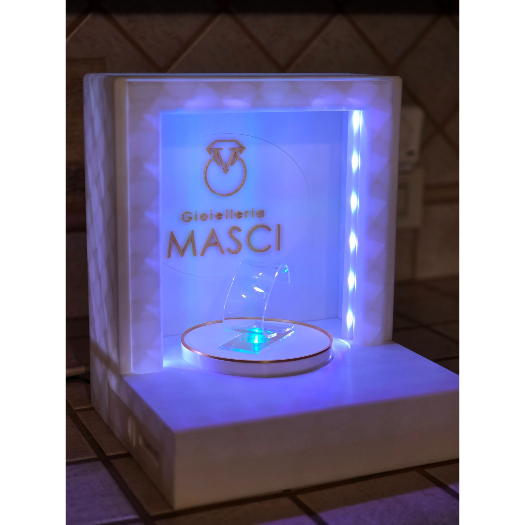 Espositore Orologi e Anelli Personalizzabile per Gioiellerie - su ordinazione