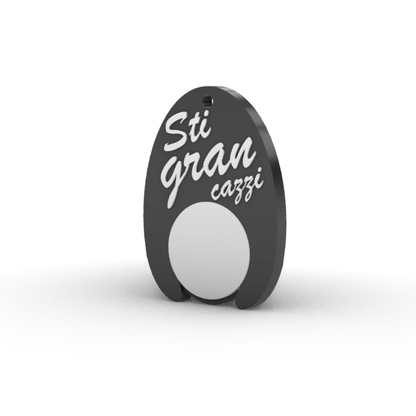 Portachiavi Sti Cazzi con Gettone Carrello