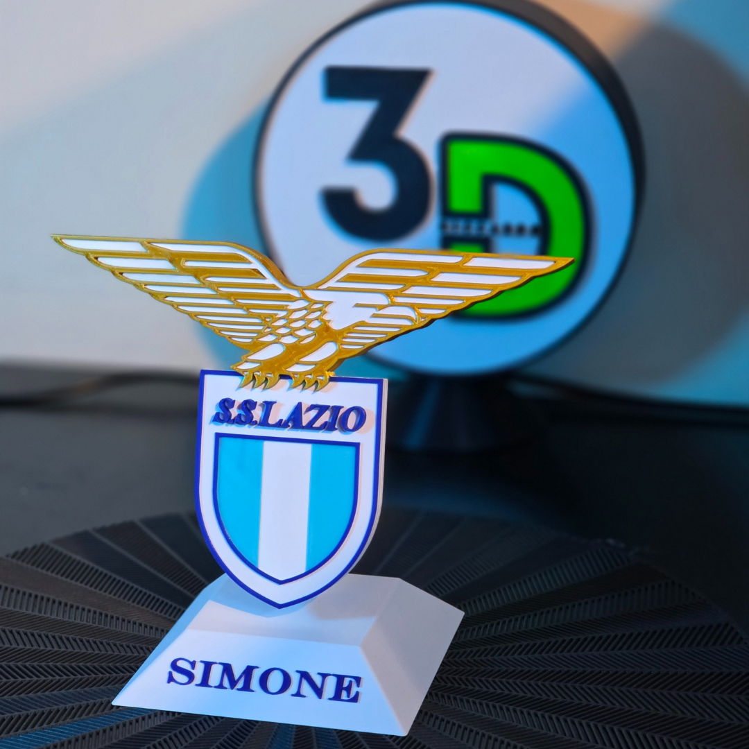 Scudetto S.S. Lazio su Piedistallo - Personalizzabile