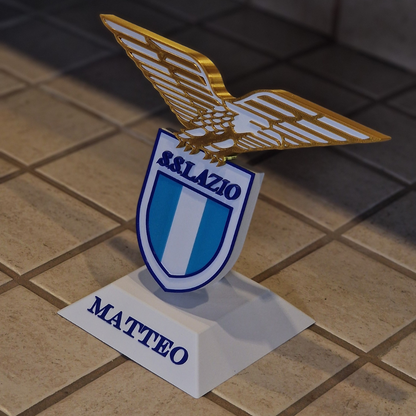 Scudetto S.S. Lazio su Piedistallo - Personalizzabile