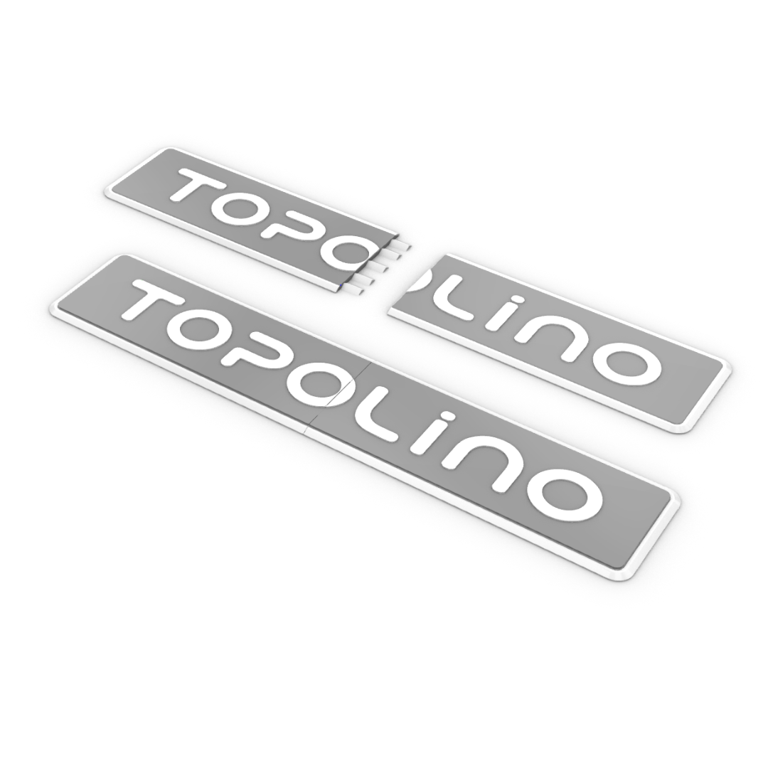 Battitacco 40 cm FIAT Topolino - Con Bordo Colorato