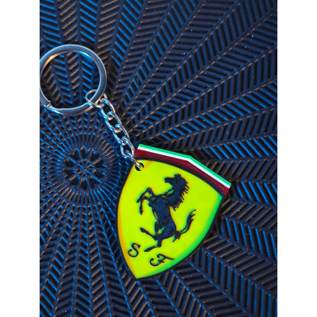 Portachiavi Ferrari 3D Personalizzabile con Nome
