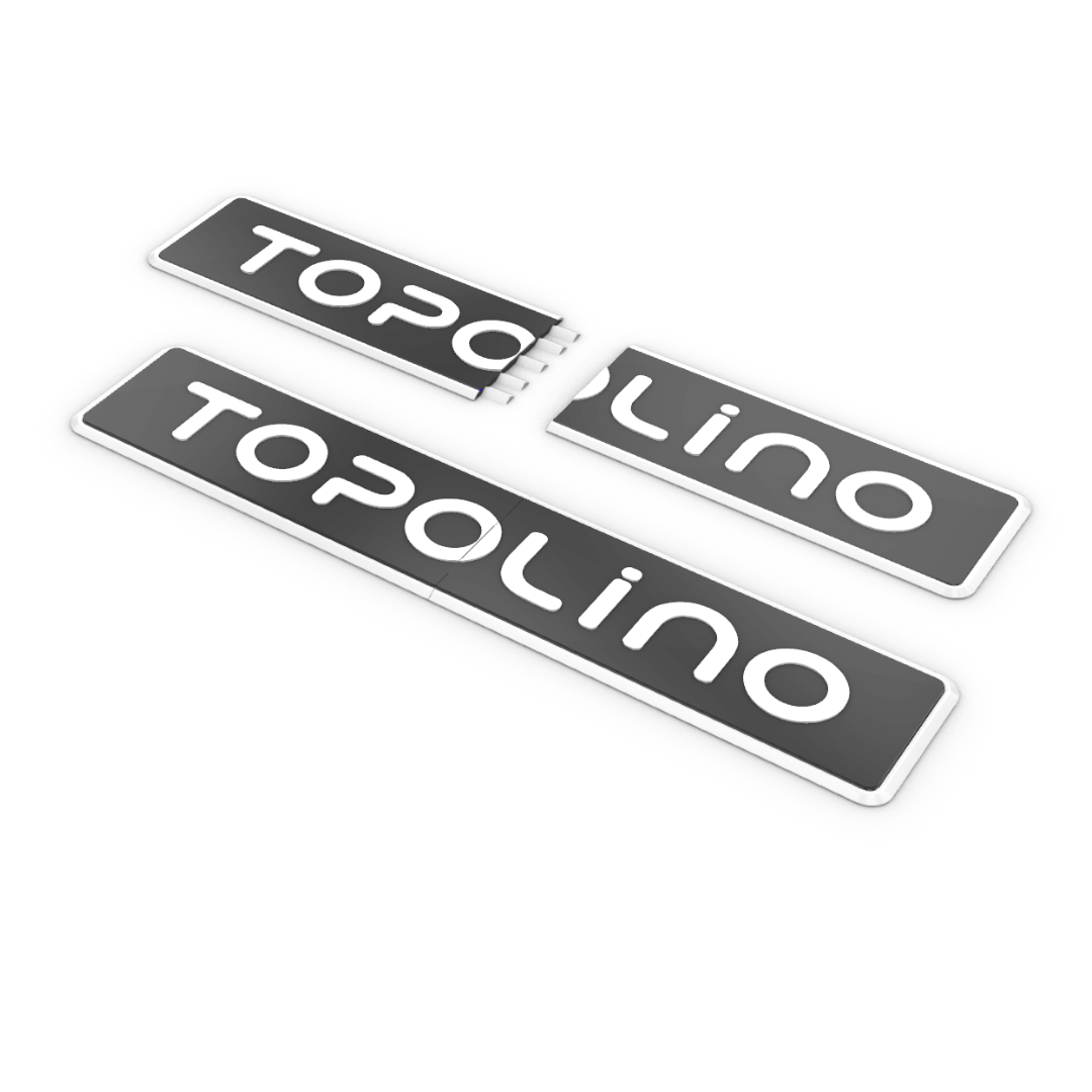 Battitacco 40 cm FIAT Topolino - Con Bordo Colorato