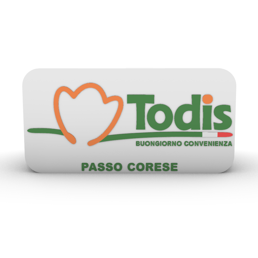 LOGO GIGANTE TODIS PERSONALIZZATO
